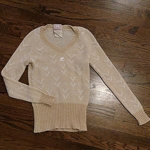 SOLD - Vintage cream and goldenrod sweater